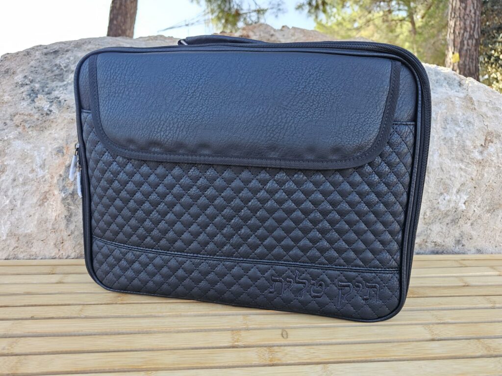 תיק טלית ותפילין דמוי עור גדול